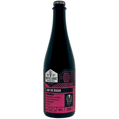 Megaera Raspberry Stout Bottle Logic Jam The Radar Bourbon Barrel Aged Imperial Raspberry Stout