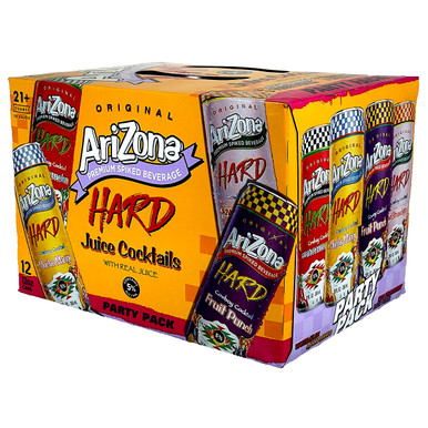 ハリソン2.27　サウスアメリカンミックス350　リキッドエイド３セット AriZona Hard Juice Cocktails Party Pack 12-Pack Can