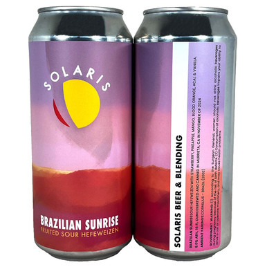 Solaris Brazilian Sunrise Fruited Sour Hefeweizen Can