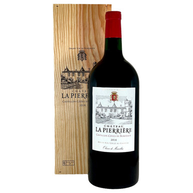 Château La Pierrière 2016 Castillon Côtes de Bordeaux w/ Gift Box 3L