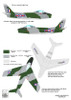 High Planes Models HPD048001 Sabre F4 66,67,71,92,112,120 Squadrons RAF ( Hard wing )