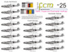 FCM Luftwaffe Staffel, Gruppe & Geschwader Markings Decals 1:48