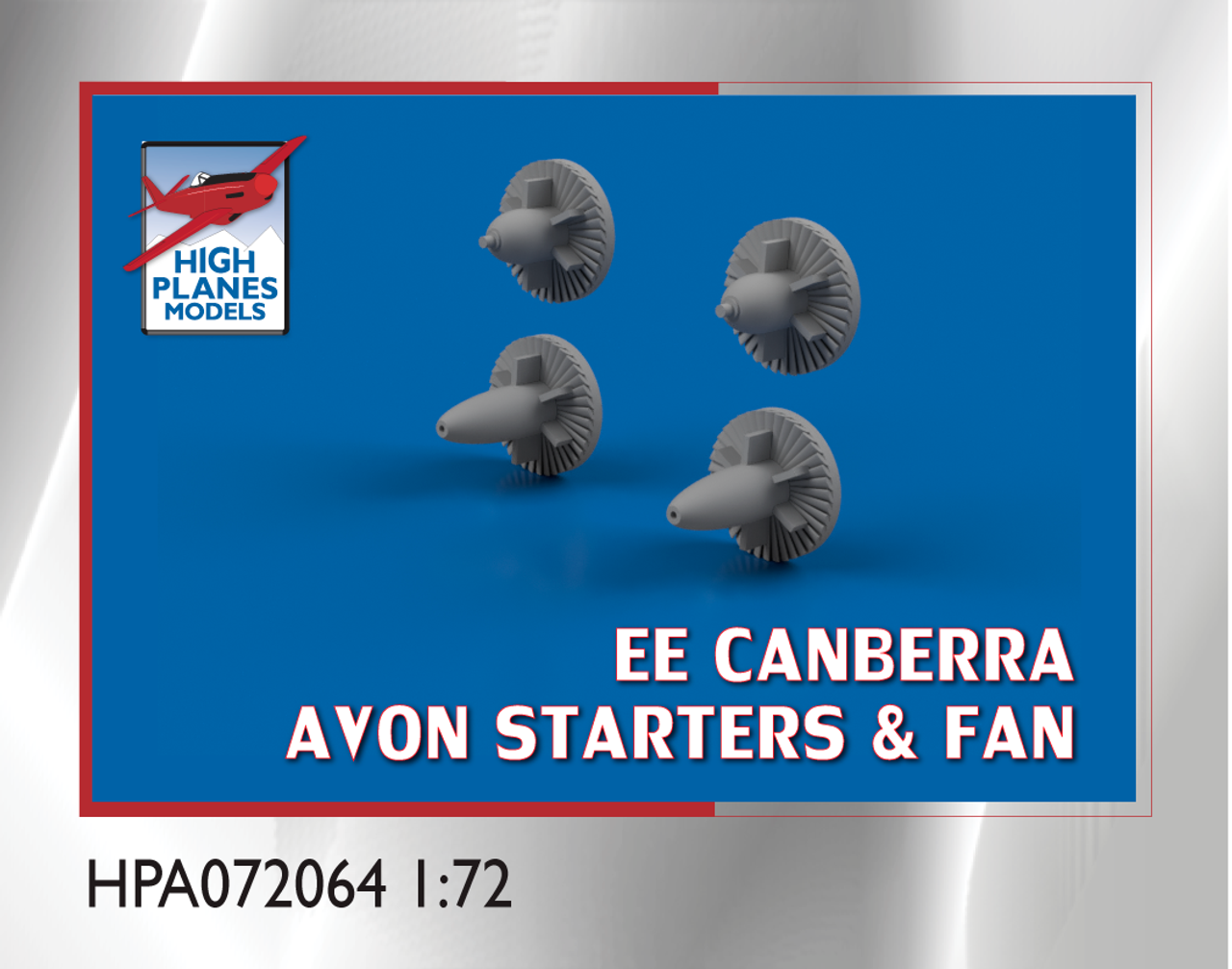 High Planes EE Canberra Avon Starters and Fan Accessories 1:72 (HPA072064)