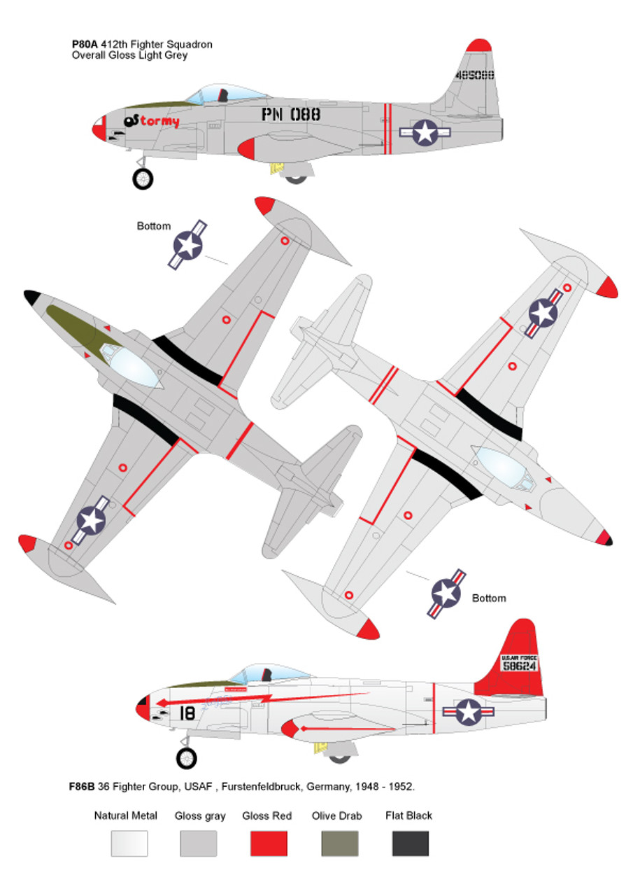 High Planes Lockheed F80 USAF Kit 1:144