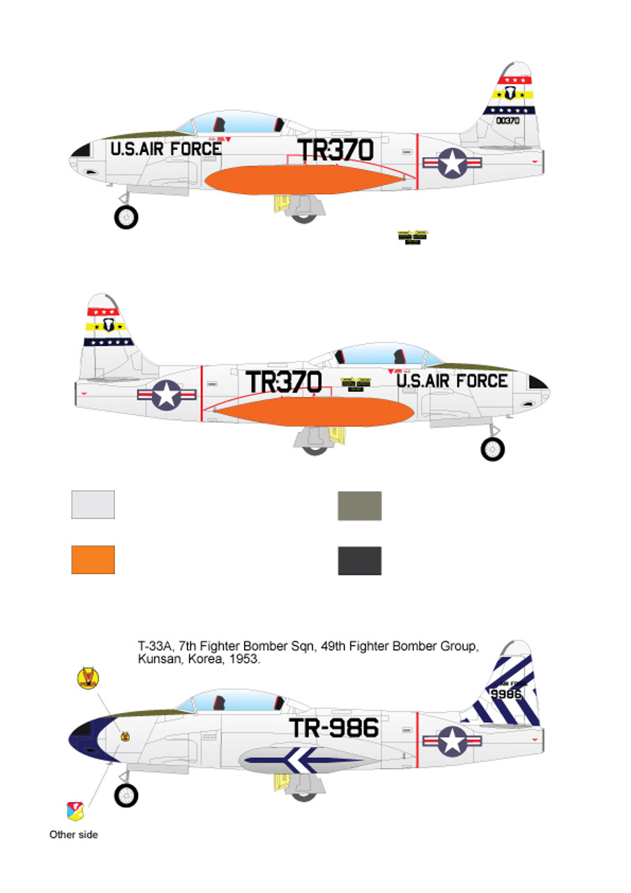 High Planes Lockheed T33 USAF Kit 1:144