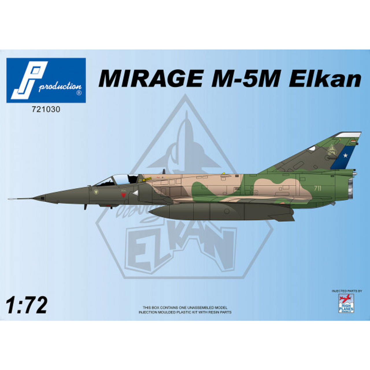 PJ Productions Dassault Mirage M-5M Elkan Kit 1:72 (PJP721030)