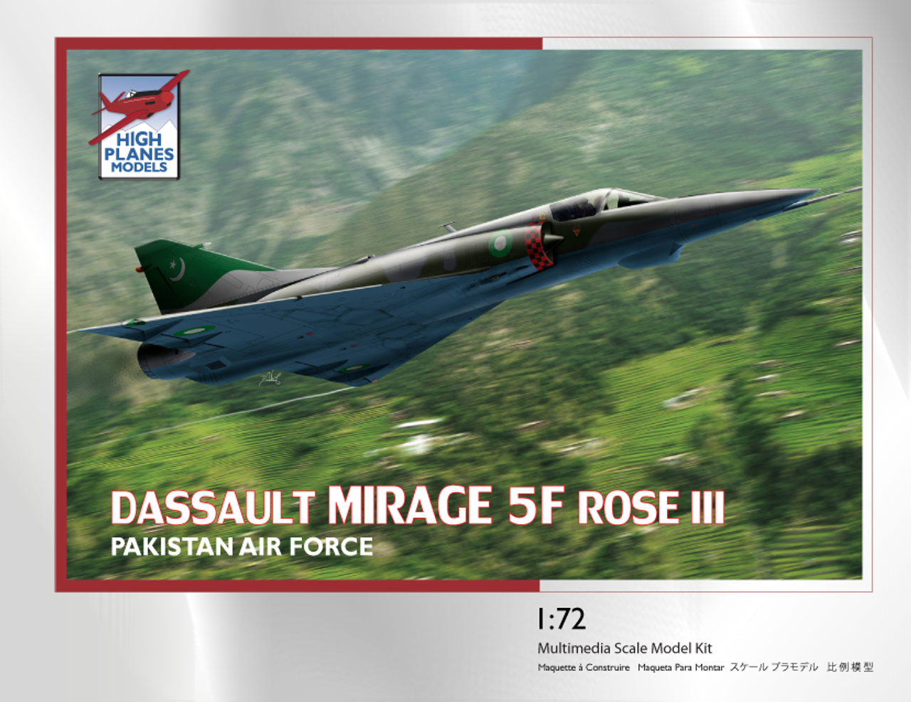 High Planes HPK072114 Dassault Mirage 5F ROSE III Scale Model Kit 1:72