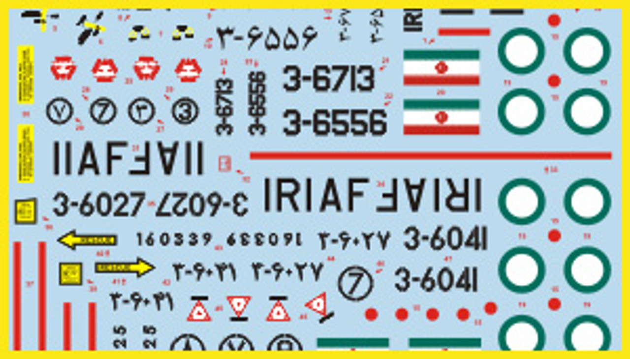 FCM F-14A Tomcat VF-211 Checkmates Pt 1 Decals 1:48