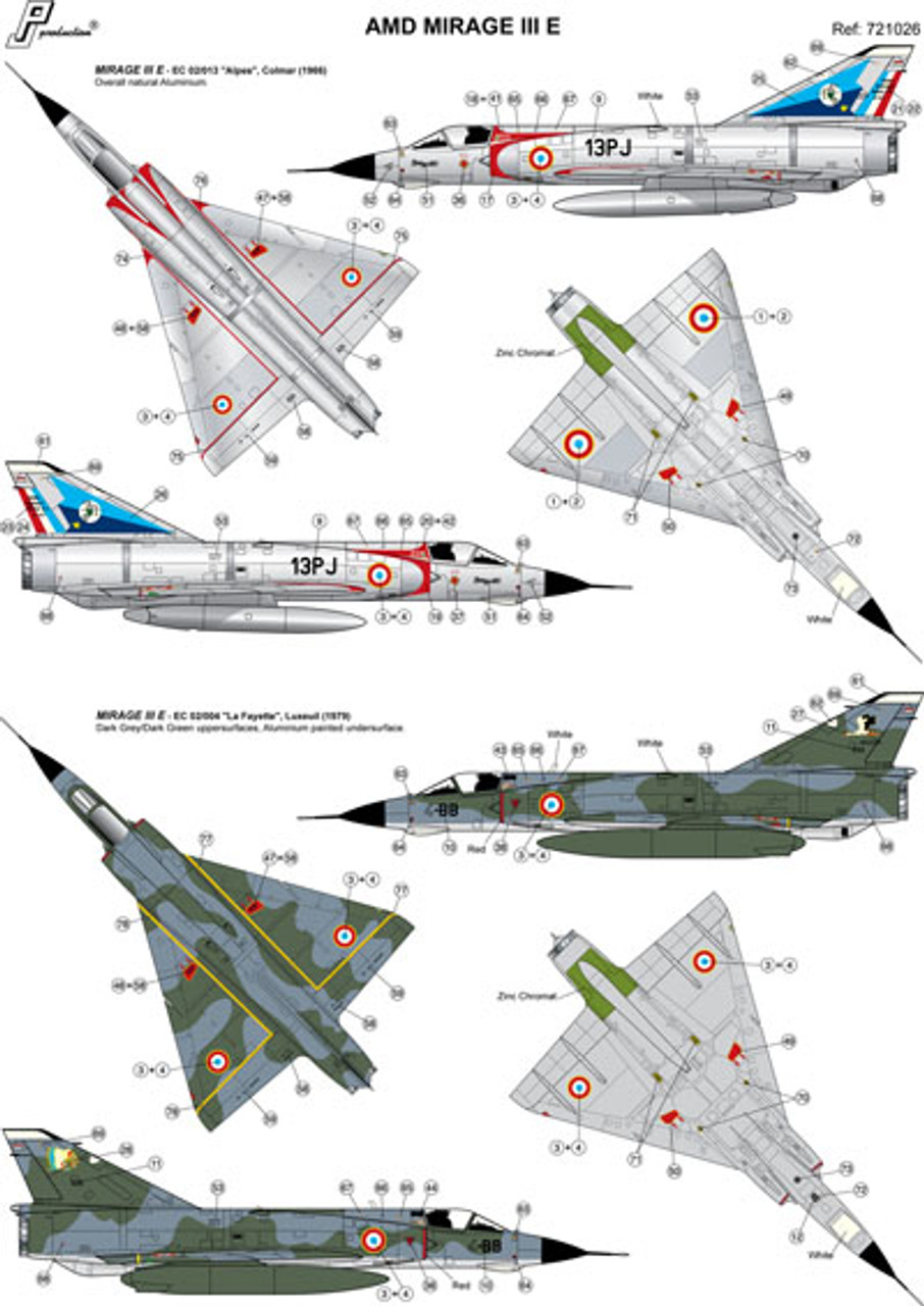 Maquette avion : Dassault Mirage III E