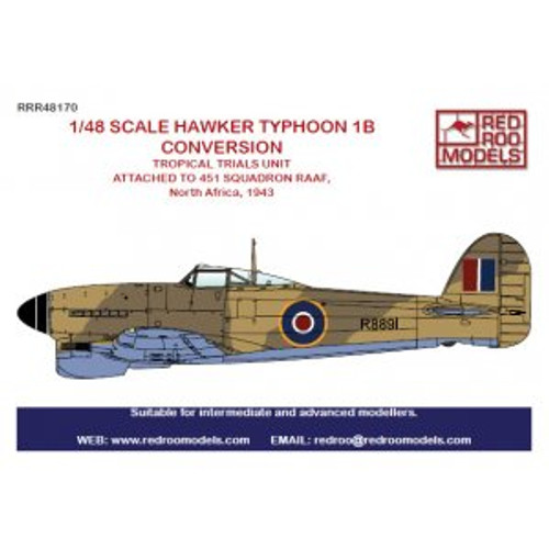 Red Roo Models Hawker Typhoon tropical Conversion Accessories 1:48  Red Roo Models Hawker Typhoon tropical Conversion Accessories 1:48