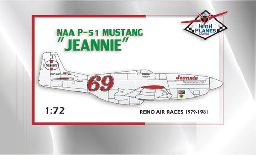 High Planes P-51D Mustang "Jeannie" Racer Kit 1:72 (HPR072028) High Planes P-51D Mustang "Jeannie" Racer Kit 1:72 (HPR072028)