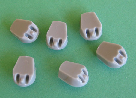 OzMods Scale Models Replacement turrets for Airfix 1/600 HMS Ajax Set of 6 per pack Accessories 1:600