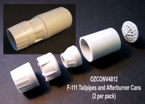 OzMods Scale Models F-111 Tailpipes and Afterburner Cans 2 per pack Accessories 1:48