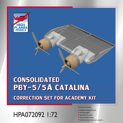 High Planes PBY-5 -6 Catalina Engines Correction 1:72 for Academy kit (HPA072094) High Planes PBY-5 -6 Catalina Engines Correction 1:72 for Academy kit (HPA072094)