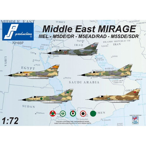 PJ Productions Middle East Mirages Kit 1:72 PJ Productions Middle East Mirages Kit 1:72