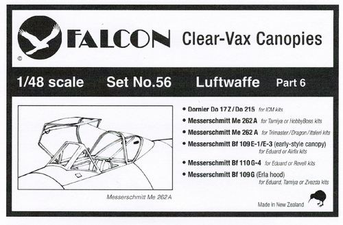 Falcon Clearvax Set 55 Luftwaffe 1:48 Falcon Clearvax Set 55 Luftwaffe 1:48