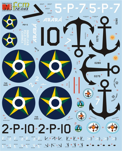FCM decals PBY Catalina Argentina Brazil FCM decals PBY Catalina Argentina Brazil