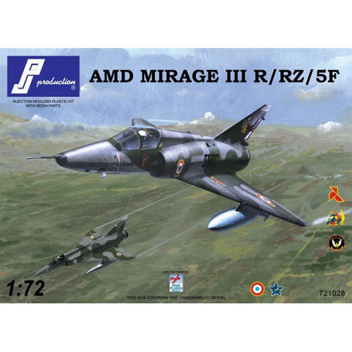 PJ Productions Dassault Mirage IIIR/RZ/5F Kit 1:72 PJ Productions Dassault Mirage IIIR/RZ/5F Kit 1:72