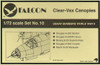Falcon Clearvax Canopy Set No.10: USAAF Bombers World War II Accessories 1:72