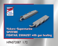 High Planes V-S Spitfire Fishtail Exhaust with Gun heating 1:72 Accessories (HPA072087)