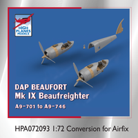 High Planes DAP Beaufort Mk.IX Beaufreighter Conversion 1:72 for Airfix kit (HPA072093)