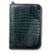 Alligator Leather-Look Bible Cover - Black