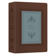 KJV Large Print Study Bible - (Barbour) - DiCarta Leatherlike Teal/Brown