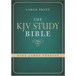 KJV Large Print Study Bible - (Barbour)