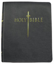 KJV Sword Study Bible - Large Print Personal Size - Genuine Leather Black