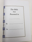 KJV Cameo Wide Margin Reference Bible - Red Letter Executive Edition - Presentation Page
