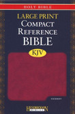 KJV Large Print Compact Reference Bible (Hendrickson) - Flexcover Berry