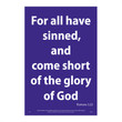 KJV Scripture Verse Poster - Romans 3:23