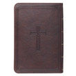 KJV Compact Large Print Bible - Dark Brown