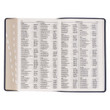 KJV Giant Print Personal Size Reference Bible - Dark Blue - Thumb Indexed