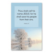 KJV Greetings Cards - Thou Shalt Call His Name Jesus - Matthew 1:21