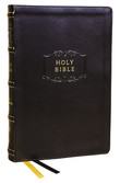 KJV Center-Column Reference Bible with Apocrypha - Leathersoft Black