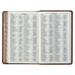 KJV Personal Size Giant Print Reference Bible - Saddle Tan & Butterscotch - Thumb Indexed
