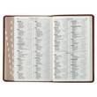 KJV Personal Size Giant Print Reference Bible - Saddle Tan & Butterscotch - Thumb Indexed