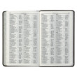 KJV Personal Size Giant Print Reference Bible - Gray & Black - Thumb Indexed