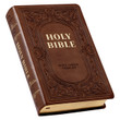 KJV Giant Print Reference Bible - Medium Brown - Thumb Indexed
