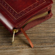 KJV Large Print Compact Bible - Burgundy - Zipper Closure