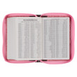 KJV Mini Pocket Bible - Pink - Zipper Closure