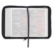 KJV Mini Pocket Bible - Black - Zipper Closure