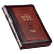 KJV Mini Compact Bible - Burgundy - Zipper Closure