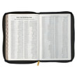 KJV Large Print Thinline Bible - Black - Thumb Indexed - Zipper Closure