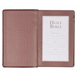 KJV Deluxe Gift Bible - Saddle Brown - Thumb Index