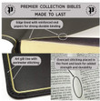 KJV Large Print Personal-Size Single-Column Reference Bible - Premier Collection - Premium Goatskin Leather (Thumb-Indexed)