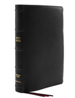 KJV Large Print Thinline Bible - Premier Collection - Black Goatskin Leather