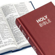 KJV Hampton Text Bible - Hardcover Red & Page Sample