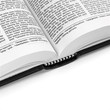 KJV Hampton Text Bible - Hardcover Black - Open Bible Bottom of Page